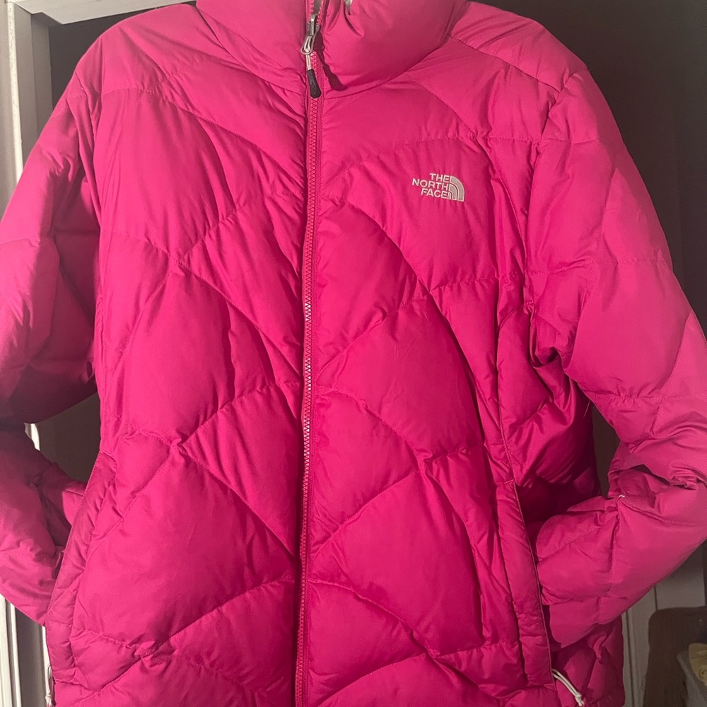 North face puffer coat gently use no rips stains too or tears